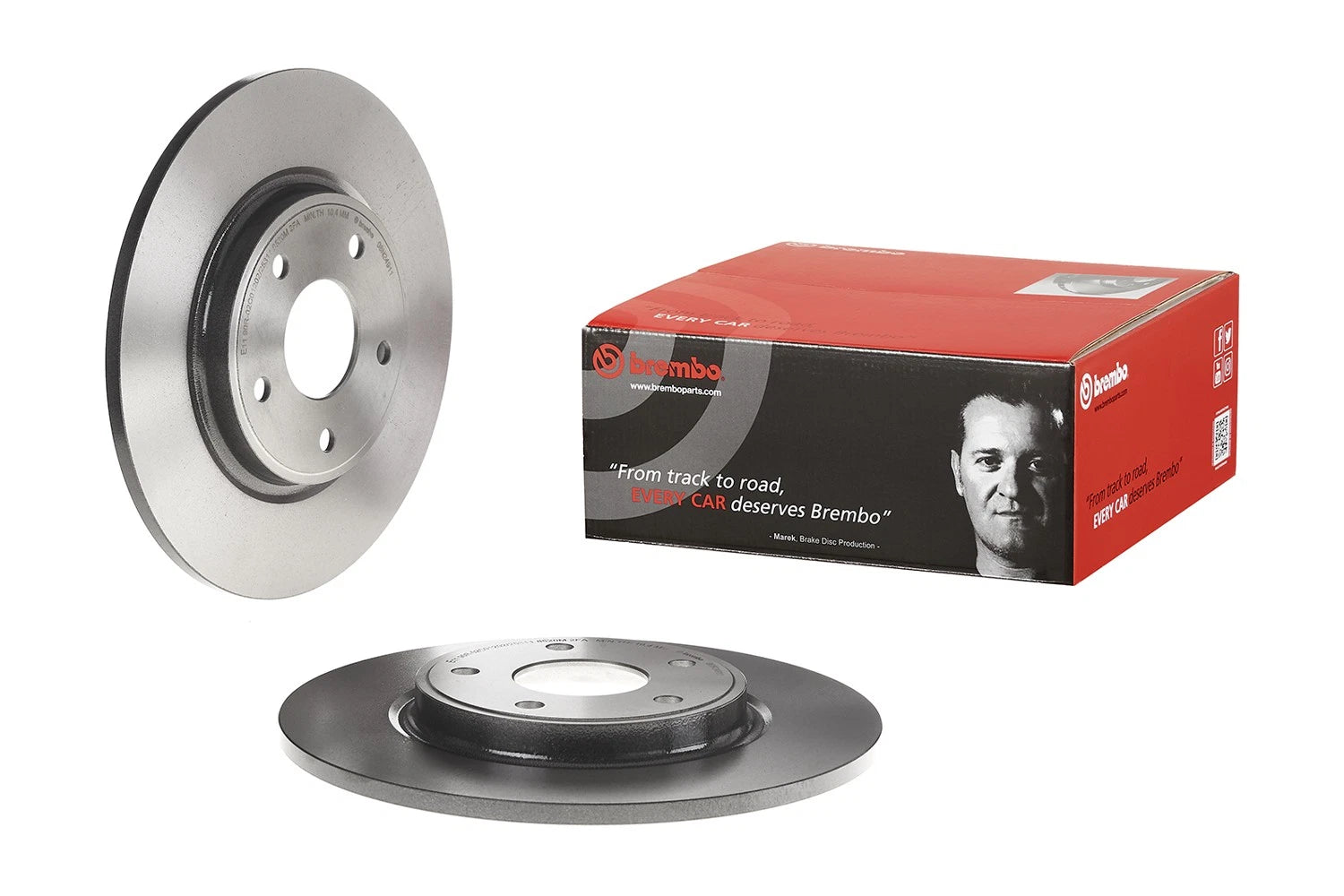 Brembo Rear 328mm Solid Disc Brake Rotor for Chrysler Dodge Ram