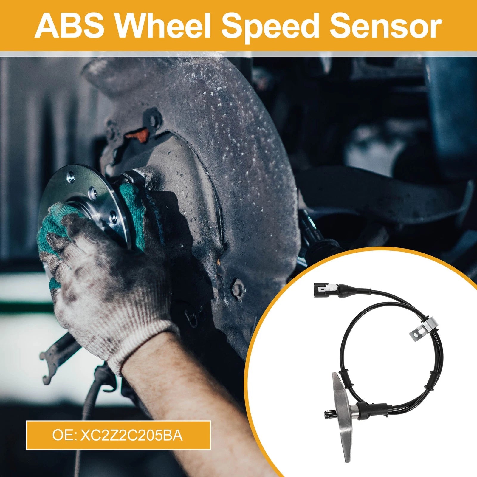 ABS Wheel Speed Sensor No.XC2Z2C205BA for Ford E-250 (1999–2004) Front Left
