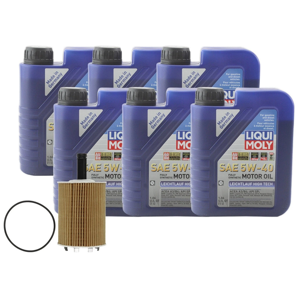 6L Engine Oil Change Kit for VW CC Jetta (2011–2017) - Liqui Moly 5W40, Mahle