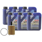 6L Engine Oil Change Kit for VW CC Jetta (2011–2017) - Liqui Moly 5W40, Mahle