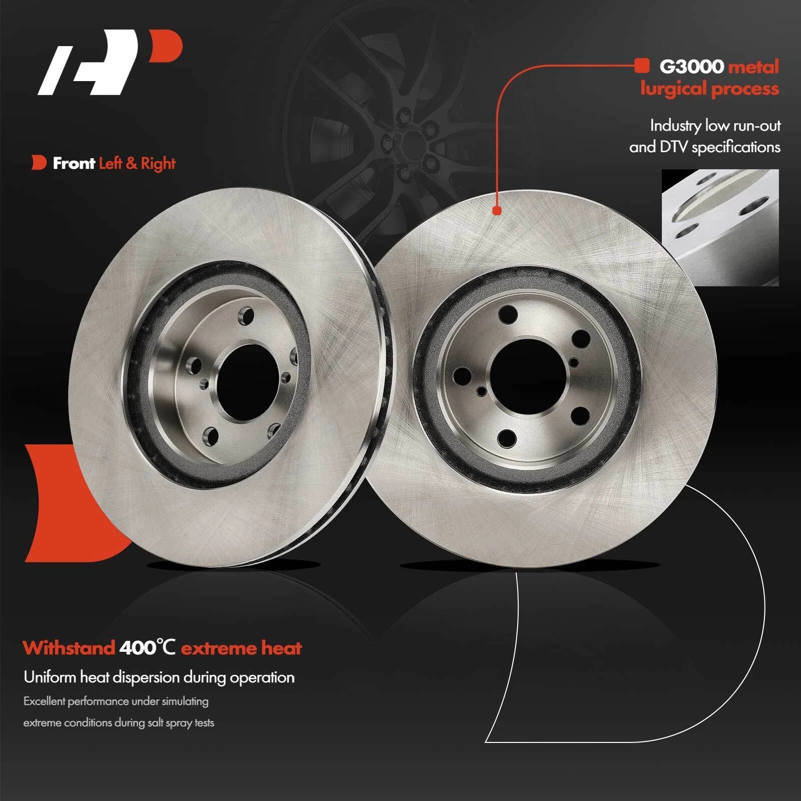 Front Disc Brake Rotors for Subaru Impreza (2017-2023)