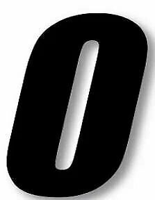 3X Number Plate Decal "0" for One Industries Supercross Racing