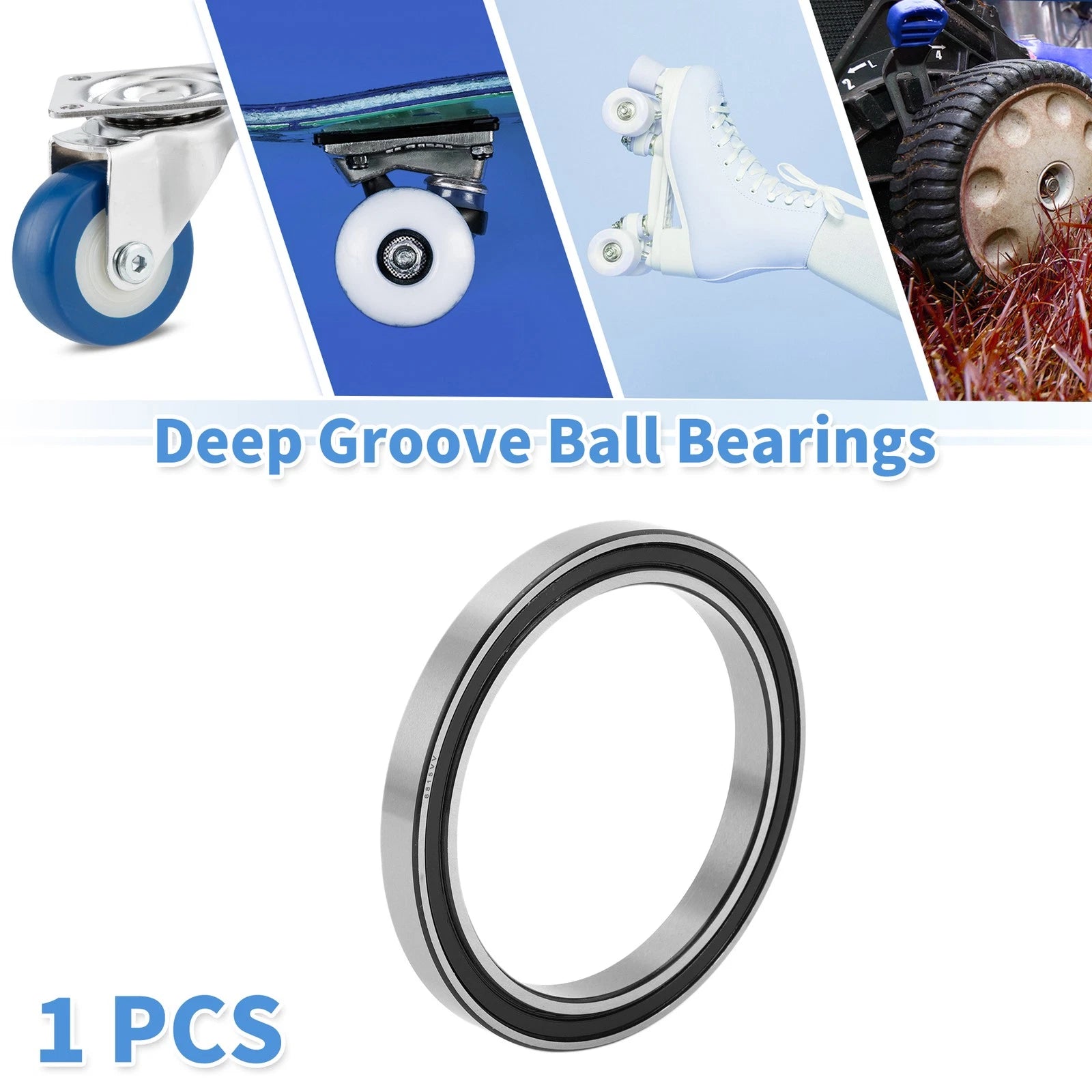 Deep Groove Ball Bearing 75x95x10mm for Scooter Skateboard (6815VV)