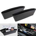 ABS Black Car Seat Space Seam Pouch Bag Storage Organizer Holder (For Accessories)