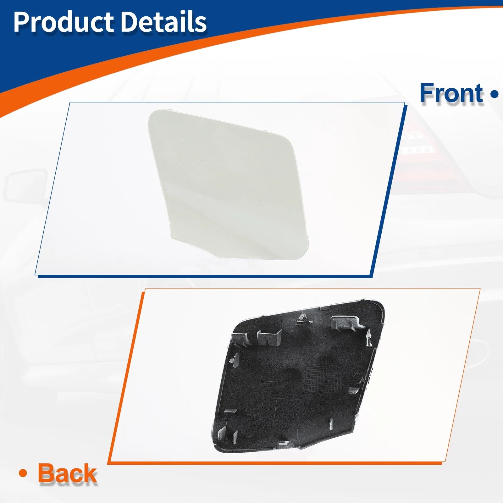Front Car Bumper Tow Hook Cover for Mercedes-Benz (2012–2018) No.A2188850626
