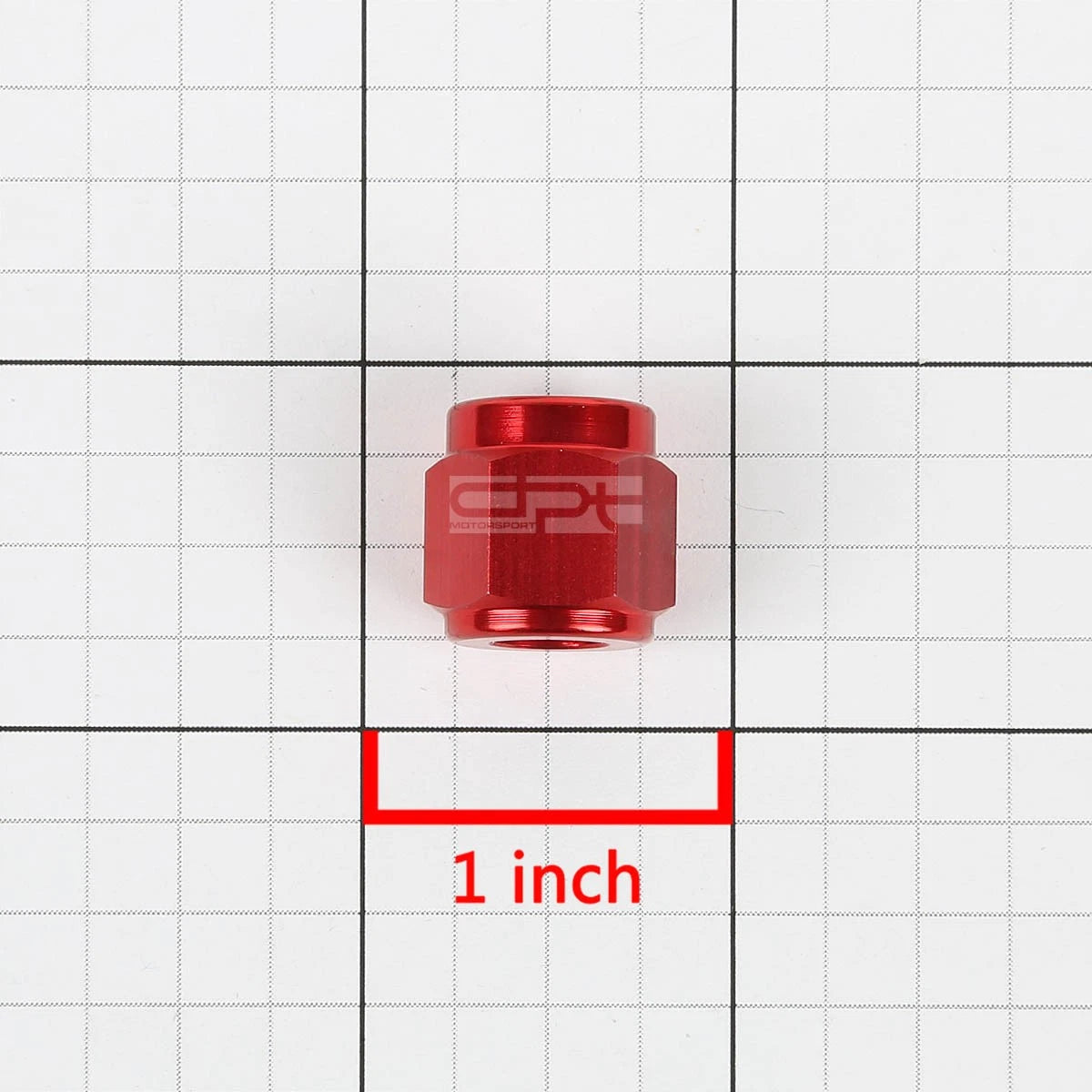 4X Aluminum/Steel Hard Line Red 4-An 1/4" Tubing Sleeve Nut Flare Fitting