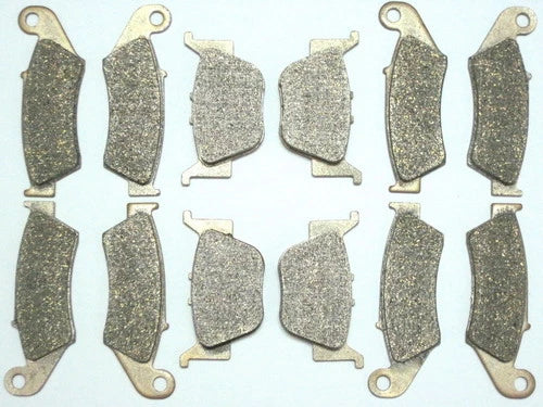 12 Front Rear Brake Pads for Honda TRX450R (2004–2009)