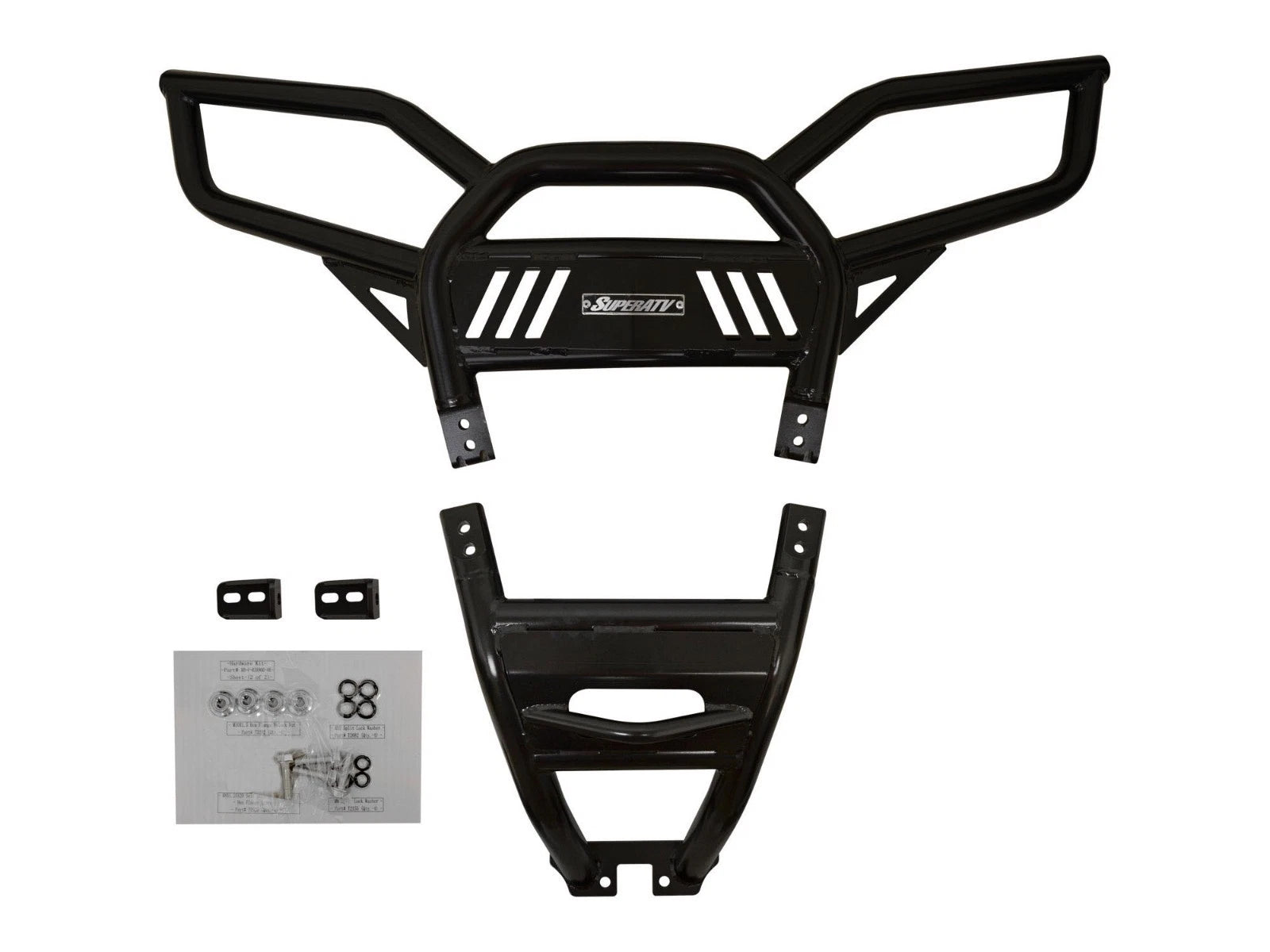 Heavy Duty Rear Bumper for Polaris RZR 900 / S 900 (2015–2020) - Black