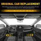 Interior Door Panels for Nissan Rogue (2014-2020) Black Leather Armrest