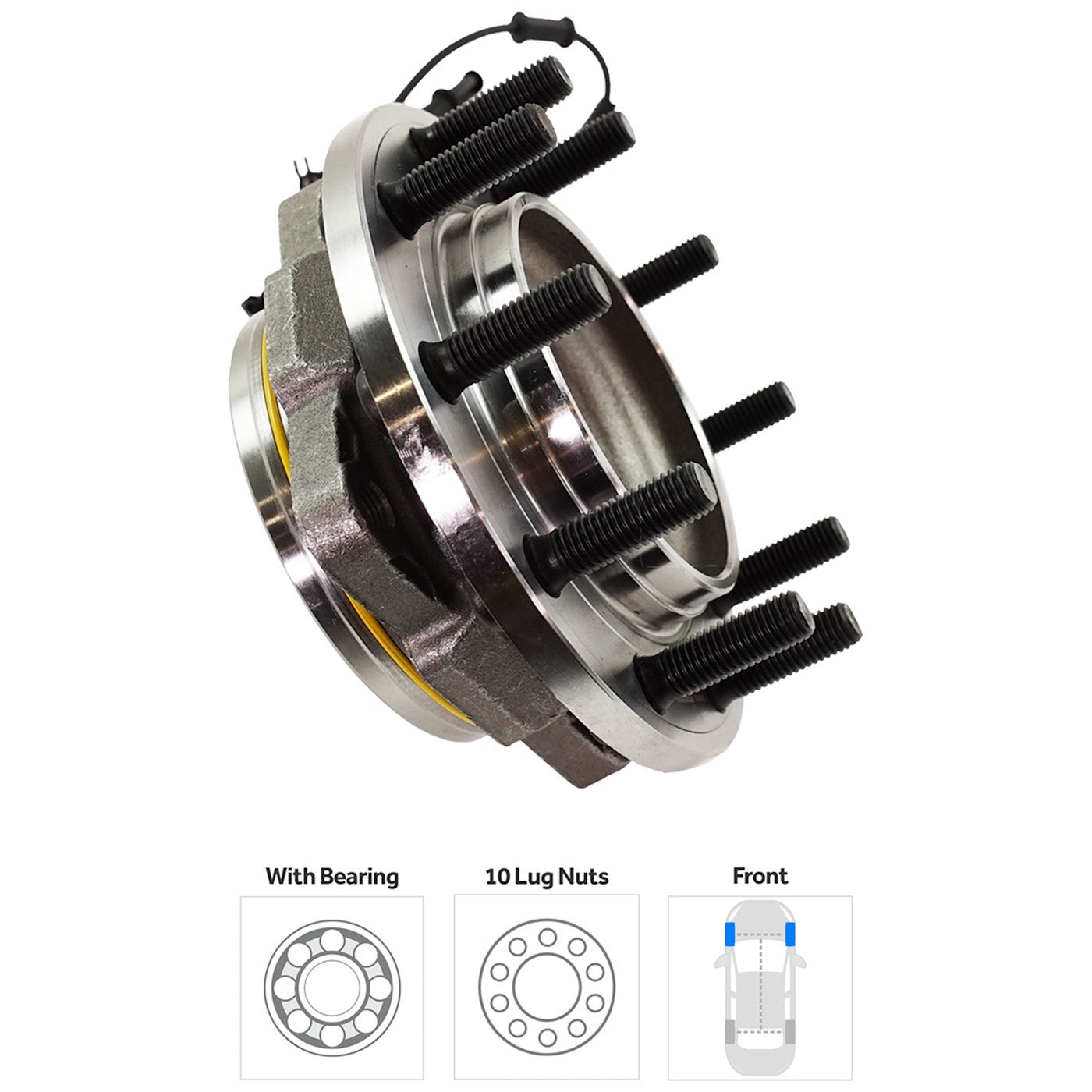 Wheel Hubs for Ford F550 F450 (Front Driver or Passenger Side)