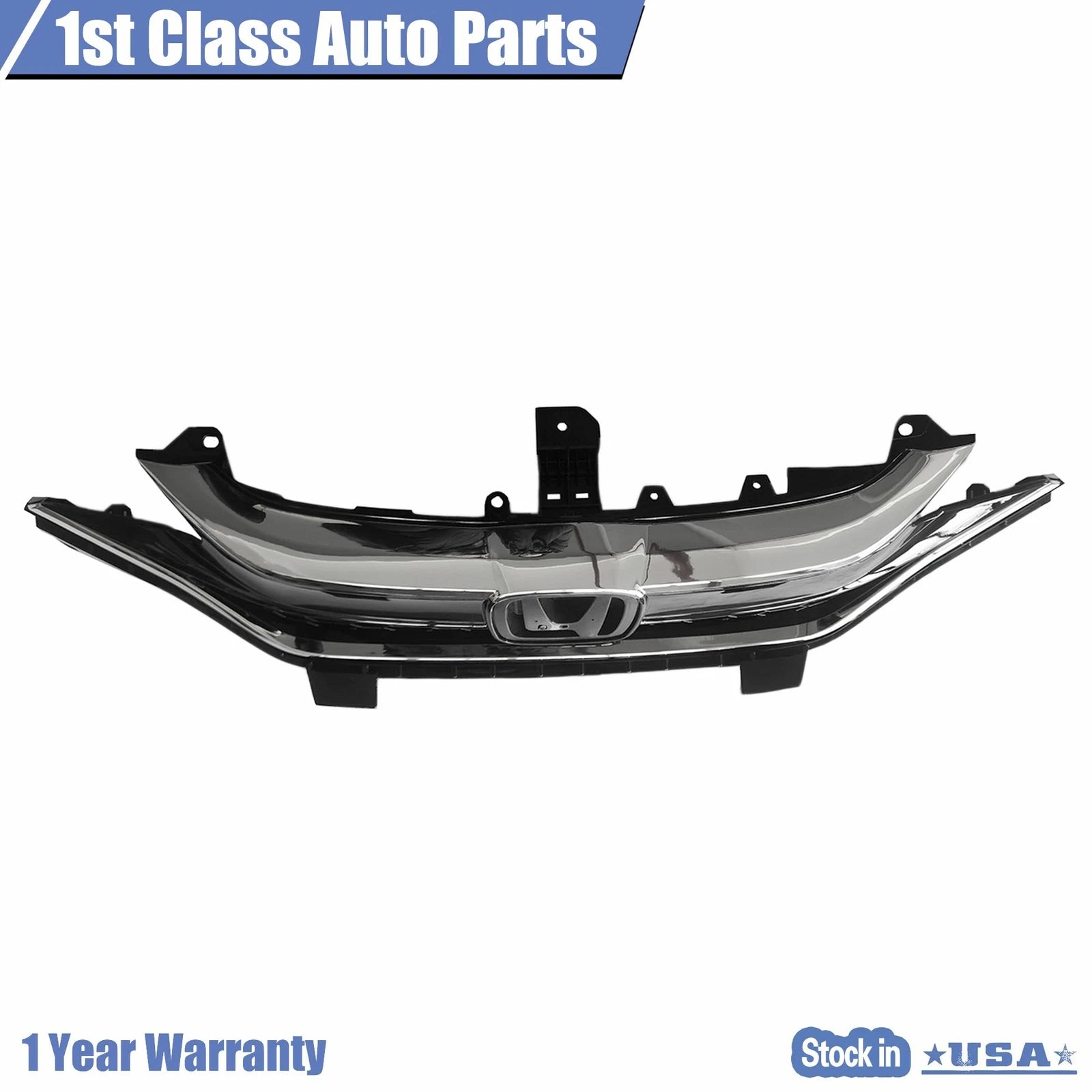 Front Grille with Chrome Honeycomb for Honda Fit (2018-2020)