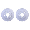Set of 2 Rear Solid 255mm Disc Brake Rotors for Audi Allroad Quattro
