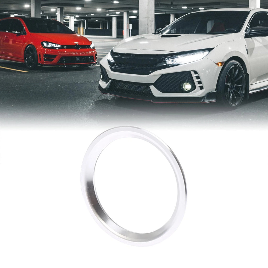 Set of 2 Silver Tone Engine Start Button Decorative Ring Covers for Audi A4L A6L Q5 A5 A7