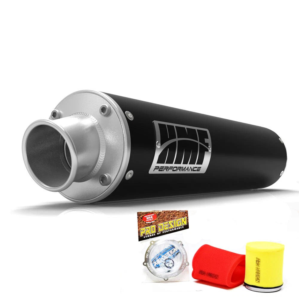 HMF Performance Slip On Exhaust + Pro Design Foam Filter for TRX 450R (2004–2009)
