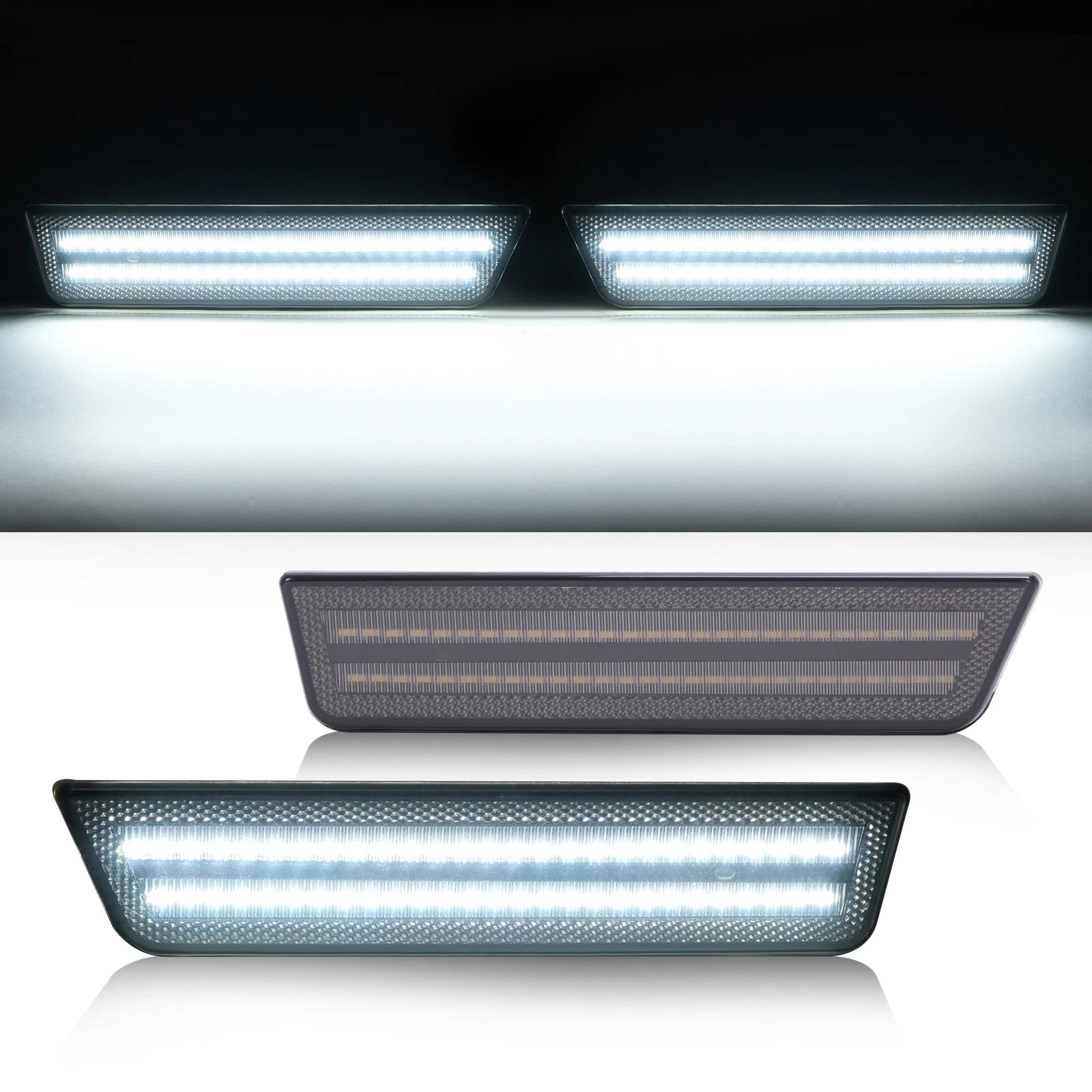 2X LED Side Marker Lights for Dodge Challenger Charger (2008–2014)