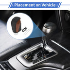Gear Shift Knob Cover for Volkswagen Golf (2015–2019) Brown Carbon Fiber