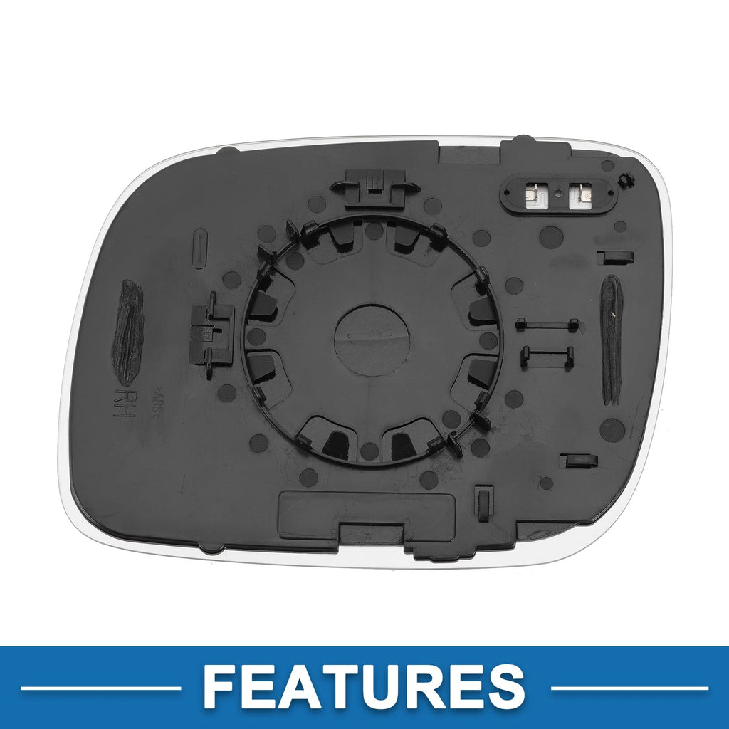Heated Right Side Mirror Glass for Volkswagen Touareg (2002–2006)