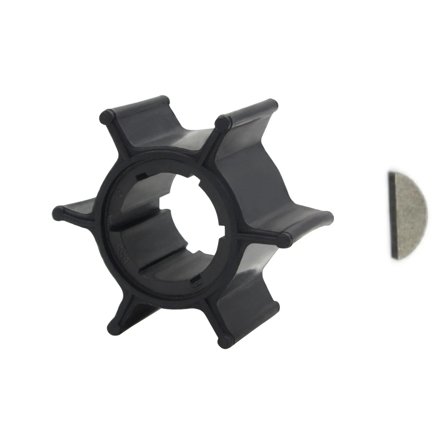 Water Pump Impeller with Key for Yamaha 2 Stroke 6hp 8hp Outboard (655-44352-09)