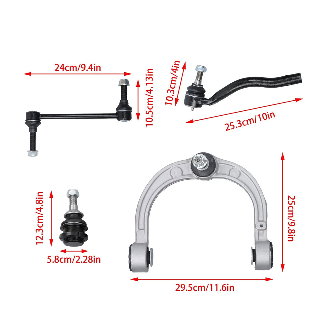 8Pc Control Arm Kit for Mercedes ML450 GL350 ML500 ML550 GL550 (2008–2011)
