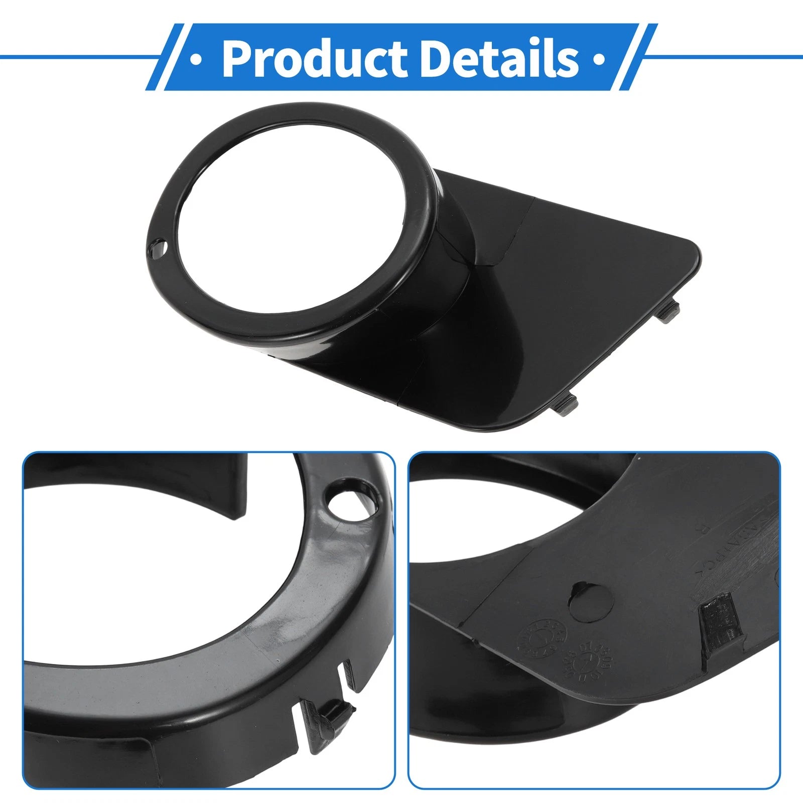 Pair of Front Bumper Fog Light Covers 51112496283 for BMW M5 (2000–2003)