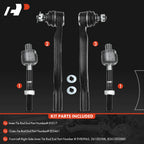 Set of 4 Inner & Outer Tie Rod Ends for Honda Accord (1998–2002) Acura TL (1999–2003) CL