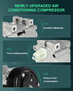 A/C Compressor w/Clutch for Ford Escape Mazda Tribute 2.0L (2002–2004)