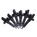 Set of 6 Fuel Injectors 1-15300250-2 for Isuzu Engine 6BD1 6BG1