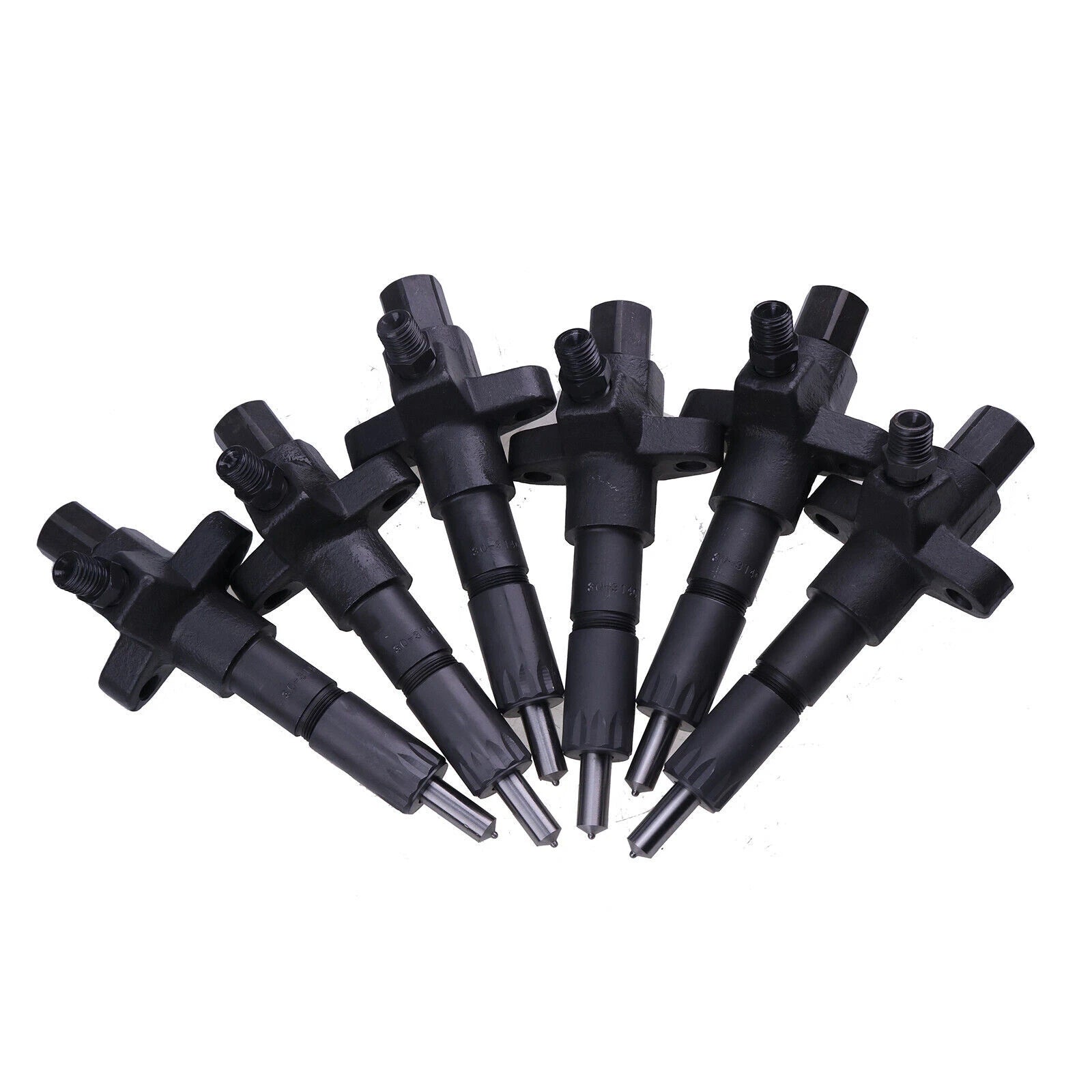 Set of 6 Fuel Injectors 1-15300250-2 for Isuzu Engine 6BD1 6BG1