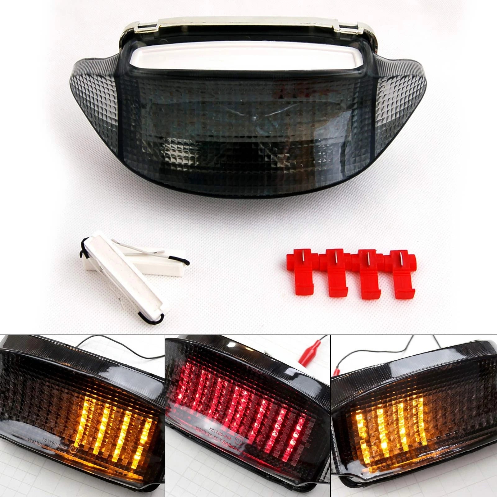 Smoke LED Taillight + Turn Signals for Honda CBR 600 F3 (1997–1998)