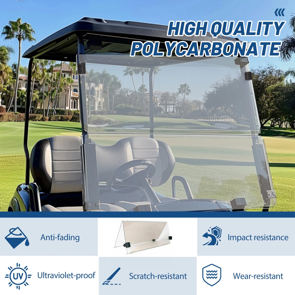 Tinted Folding Down Windshield for Yamaha G29 Drive (2007–2016)