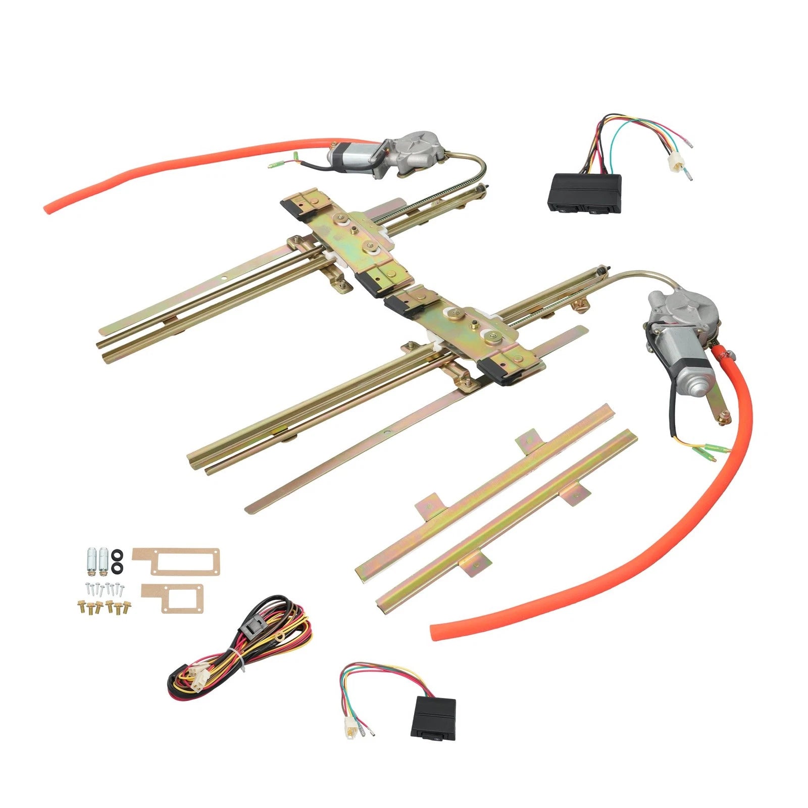 2-Door Power Window Kit for Universal Hot Rods (Flat Glass)