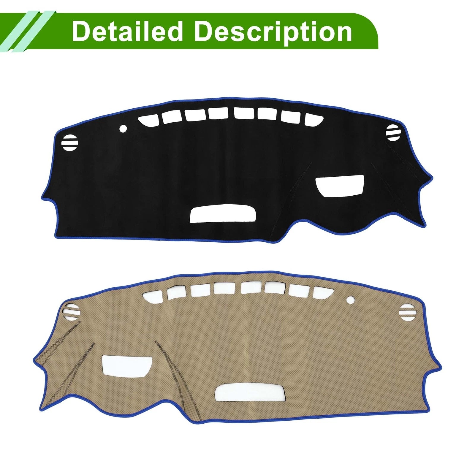 Dashboard Cover Mat for Mazda CX-3 (2016–2022) Sun Protector Black Blue