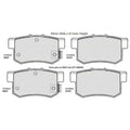 Rear Brake Pad Set for Suzuki Kizashi J24B 2.4L (2010-2015)