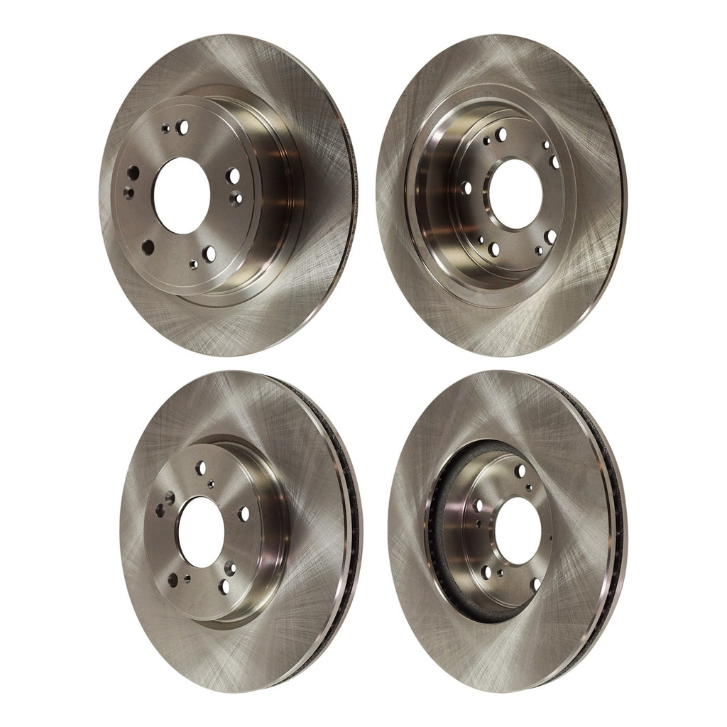 Set of 4 Brake Discs for Honda Accord (2013–2017) Plain Surface