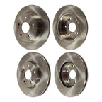 Set of 4 Brake Discs for Honda Accord (2013–2017) Plain Surface