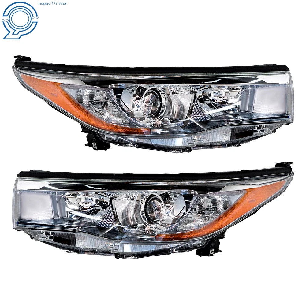 Headlight Set for Toyota Highlander (2014–2016) Halogen Projector