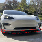 Front Bumper Lip Kit for Tesla Model 3 (2017-2023) Carbon Fiber Style