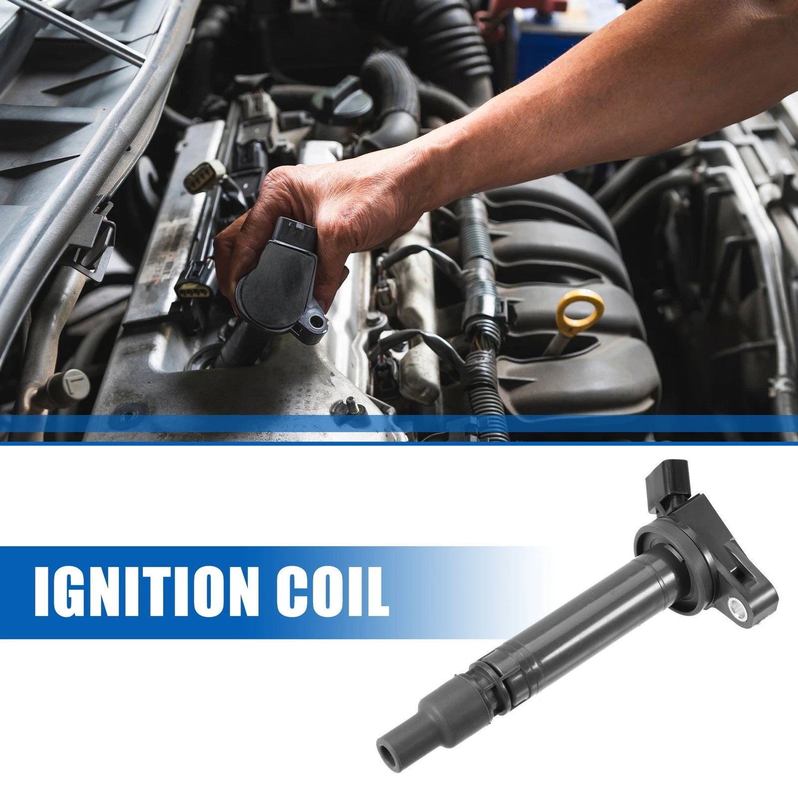 Set of 4 Ignition Coils for Toyota 4Runner (2010–2022) 90919-02250 90919-02256