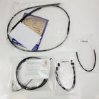 Ape Handlebar Control Cables Kit Black Pearl 12"-14" for Harley Road Glide (2021–2023)