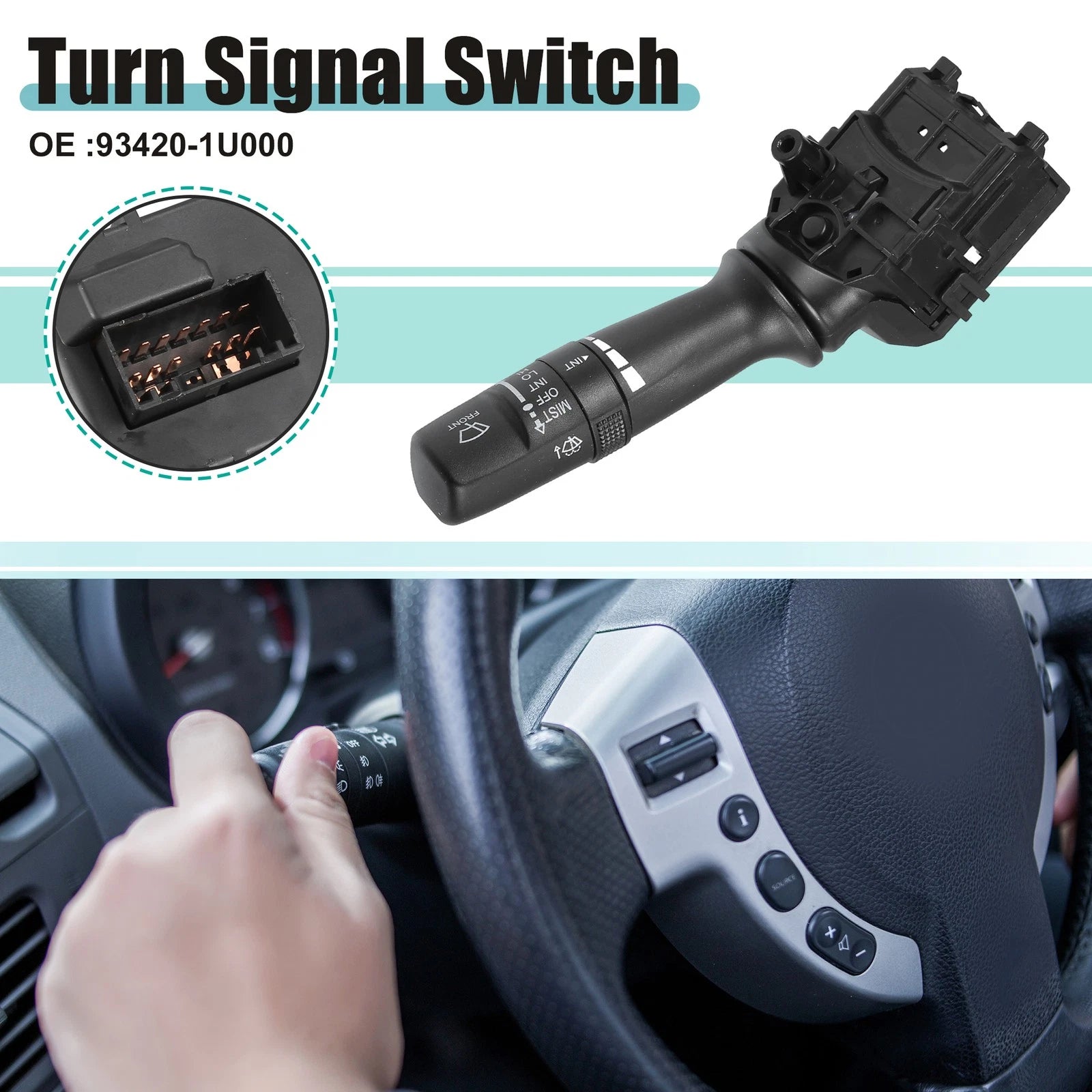 Turn Signal Switch for Hyundai Elantra 2011–2016 No. 93420-1U000