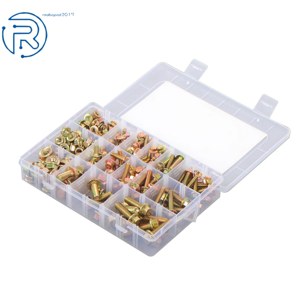 240 Pack Flanged Bolts and Nuts Kit for Faucet (Universal)