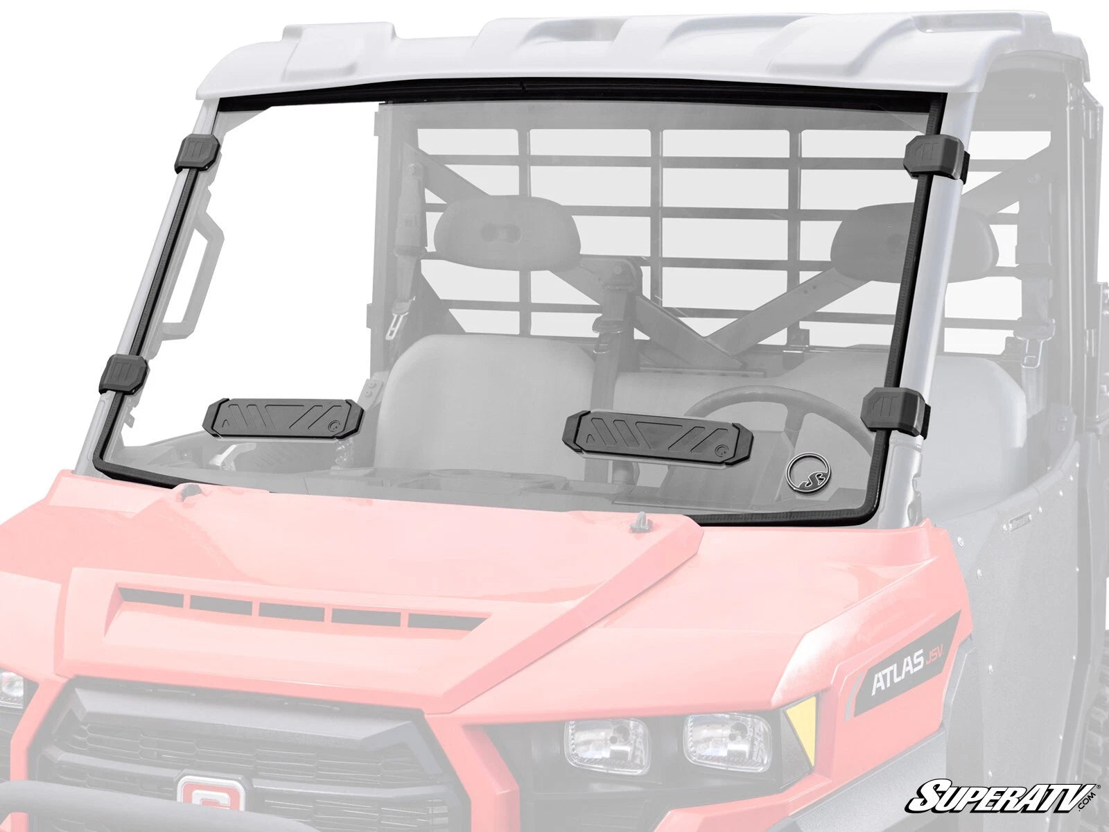 Scratch Resistant Vented Full Windshield for Gravely Atlas JSV (2023+)