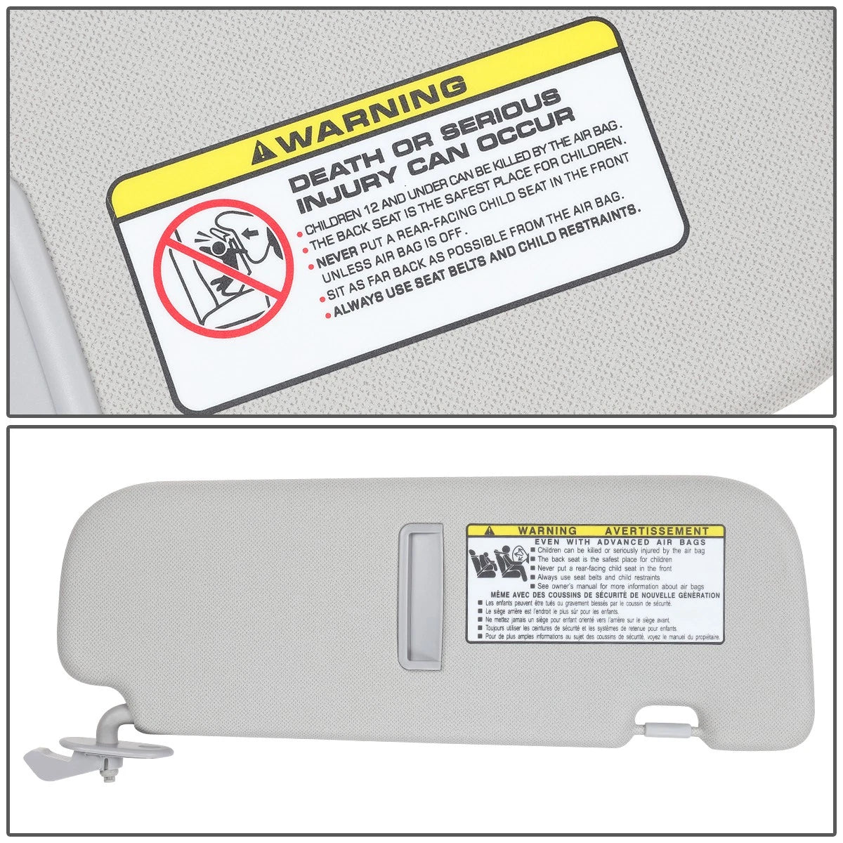 Left Driver Side Sun Visor Sunshade for Hyundai Elantra (2011–2014)