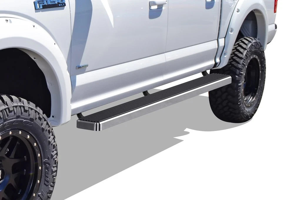 Set of 2 Polished Side Bars for Ford F150 SuperCrew (2015–2026)