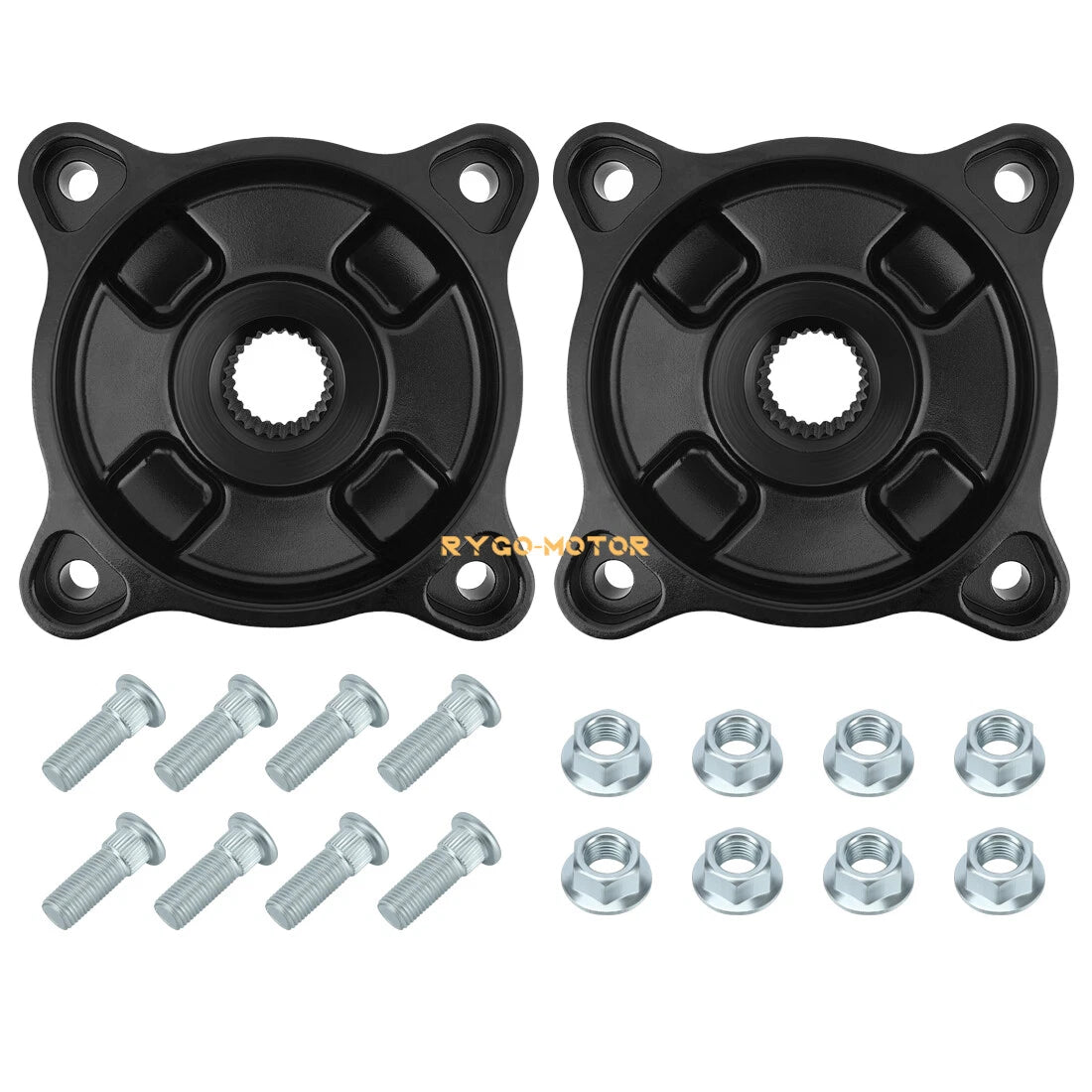 2X Rear Wheel Hub & Bolts Nuts for Polaris Sportsman 335 400 500 4X4 (1996–2002)