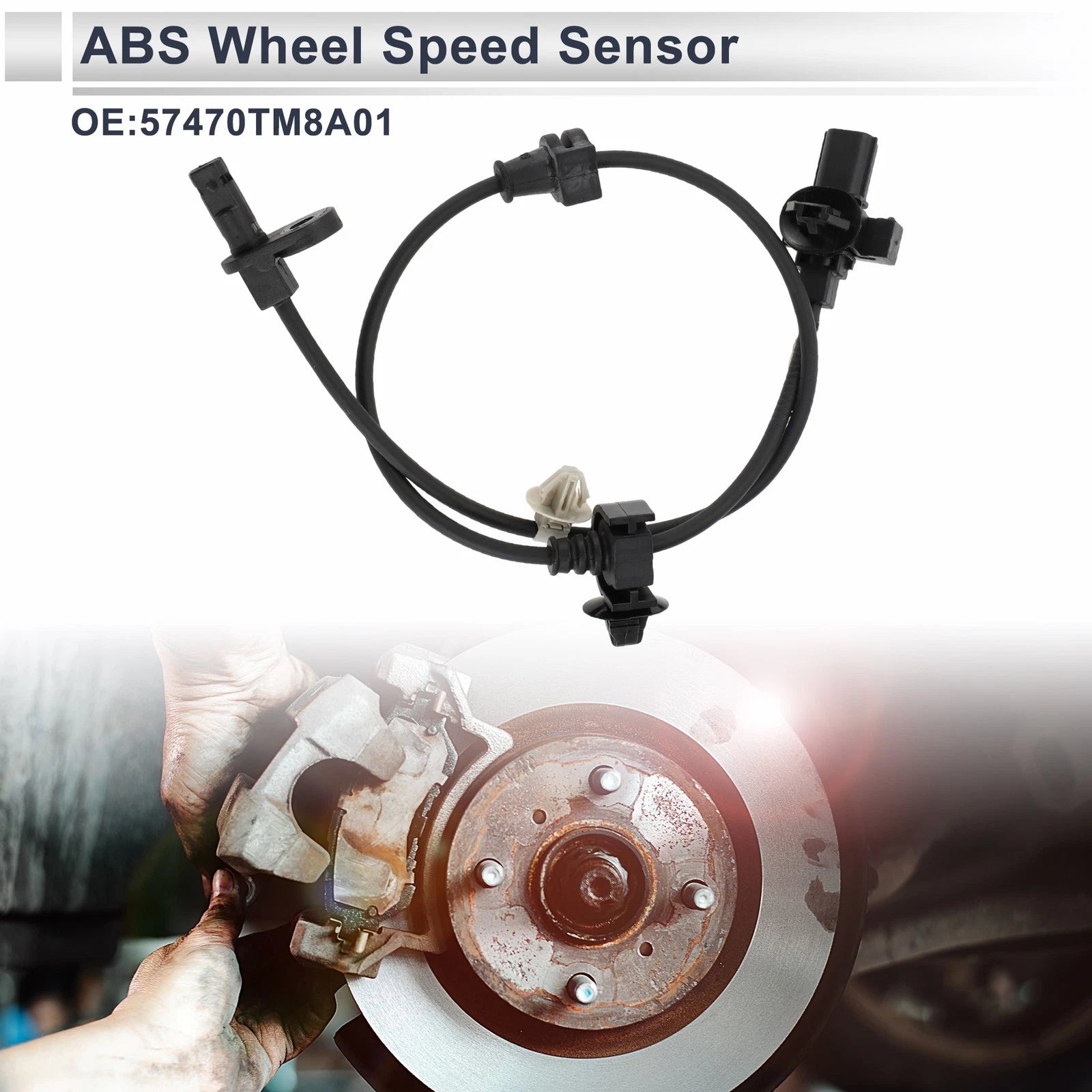 ABS Wheel Speed Sensor No. 57470TM8A01 for Honda Insight (2000–2006)
