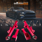 Complete Rear Tubular Control Arms Assembly for Ford Mustang GT (1979–2004) Red