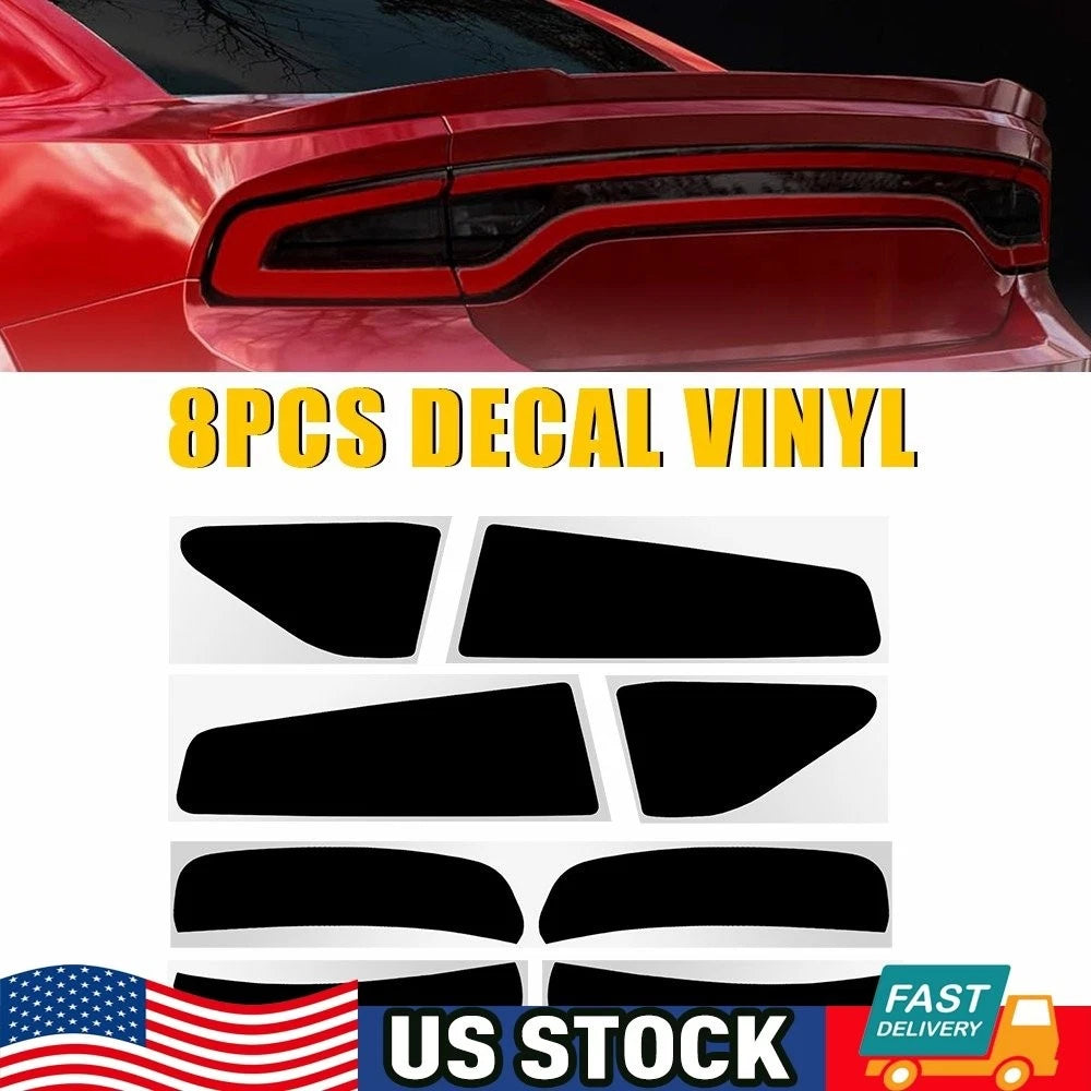 8X Tail Light & Side Marker Light Vinyl Precut Tint for Dodge Charger (2015–2023)
