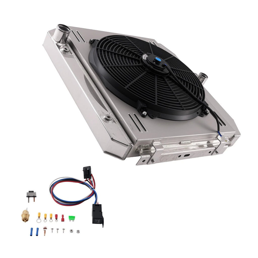 3 Row Radiator Fan Shroud Relay Kit for Chevy 150 210 Bel Air V8 (1955–1957) 5057