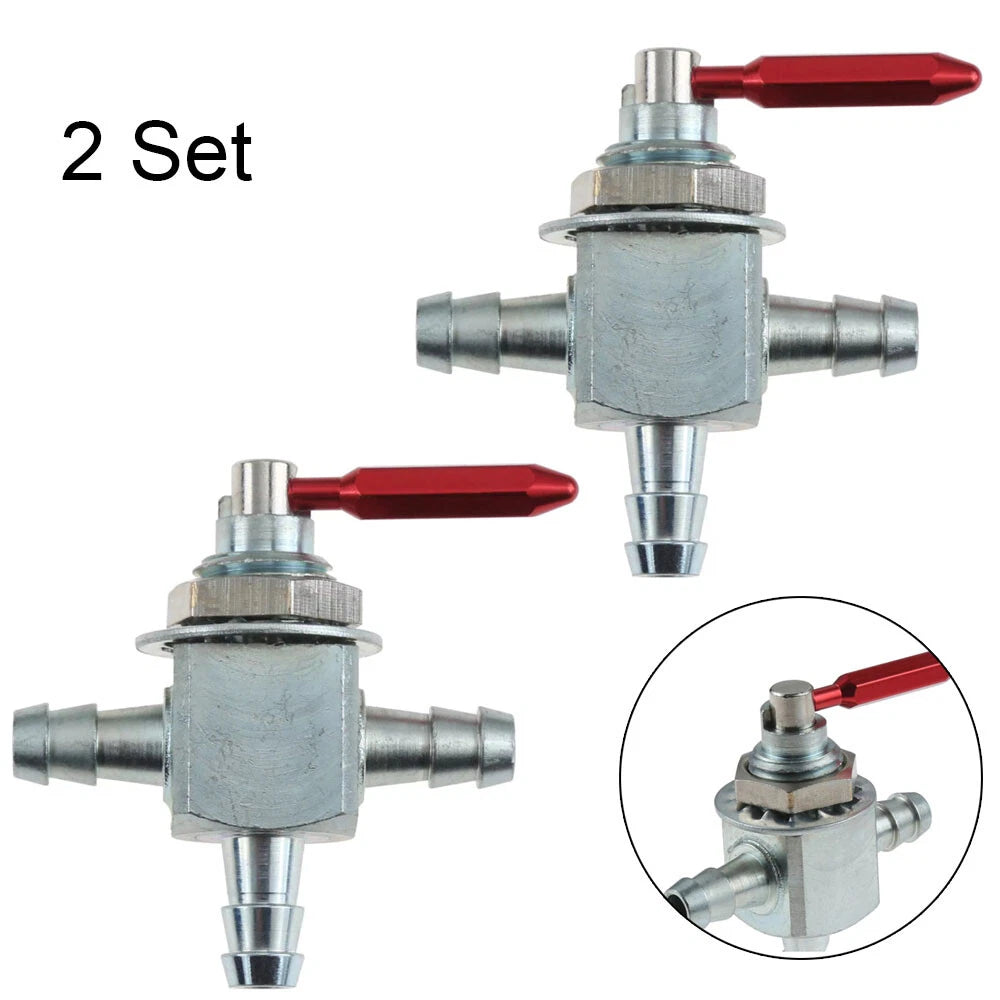 2Pcs Metal Gas Fuel Shut Off Valve for Exmark (1-633347, 745059)